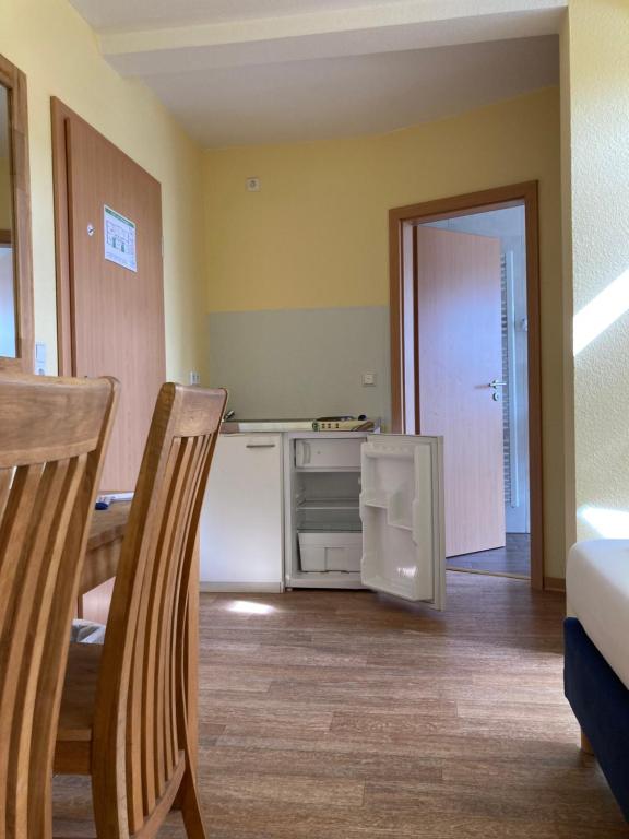 Kuchyň nebo kuchyňský kout v ubytování Landhotel Vosse-Schepers