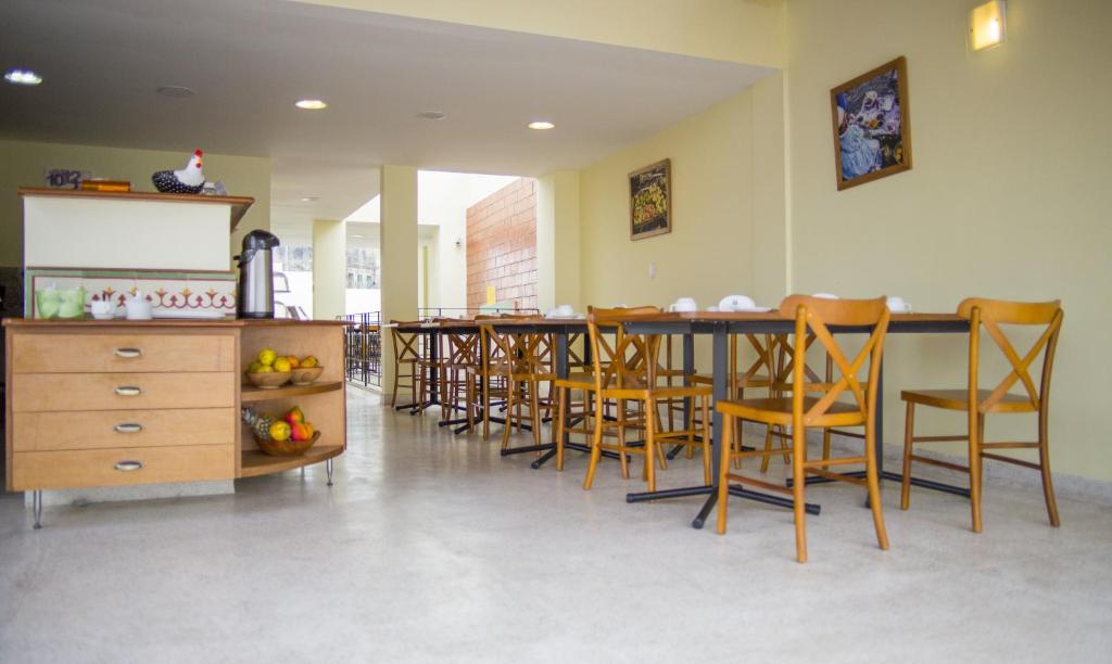 Kuchyň nebo kuchyňský kout v ubytování Hotel Cruz do Pascoal