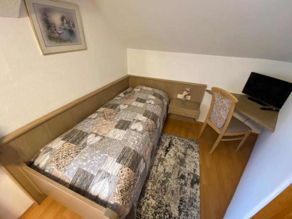 TV a/nebo společenská místnost v ubytování Hotel Bielatal