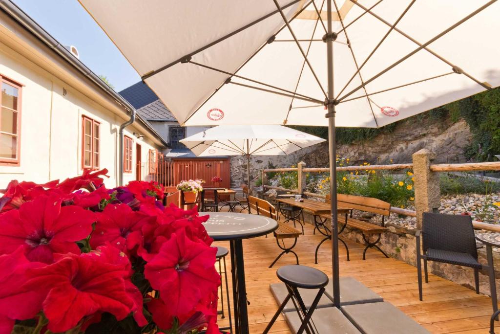 Un balcón o terraza de Měšťanský dům - kulturní památka Mlýnská 119