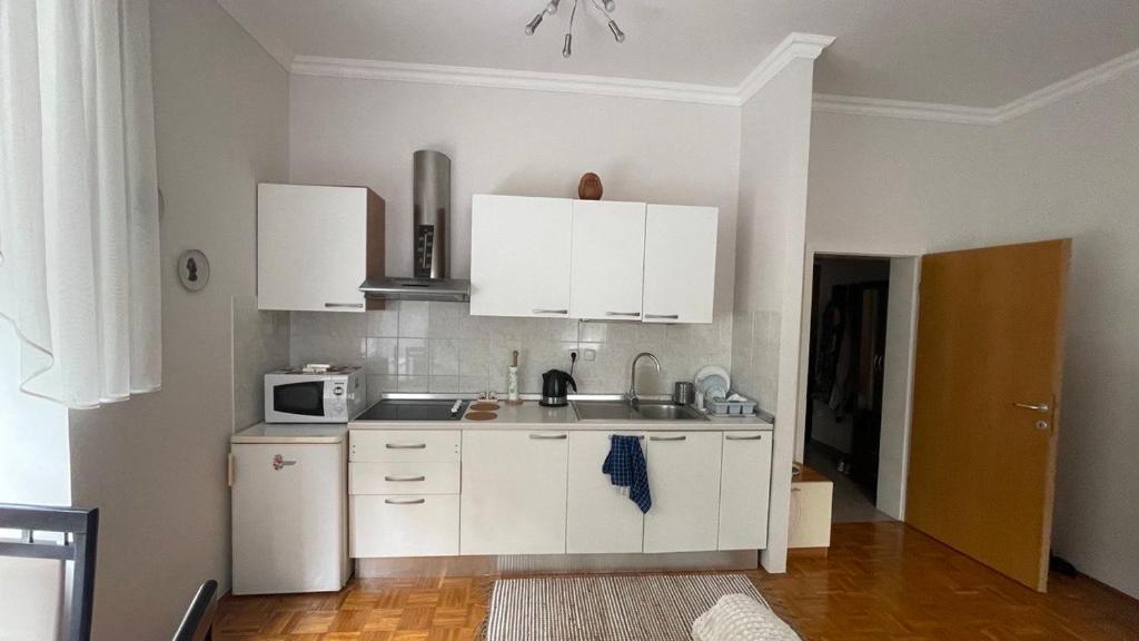 Kuchyň nebo kuchyňský kout v ubytování Apartment Juliana
