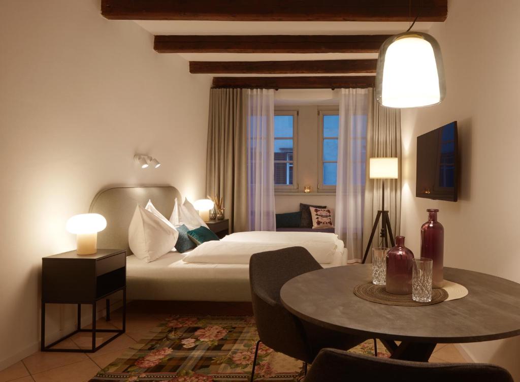 Posteľ alebo postele v izbe v ubytovaní Binder Apartment