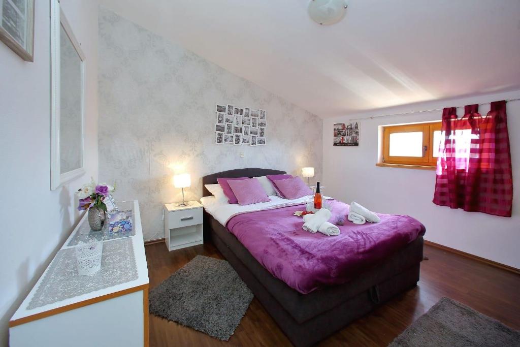 Postel nebo postele na pokoji v ubytování House Bibinje (868)