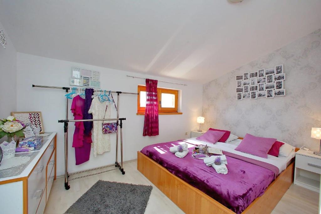 Postel nebo postele na pokoji v ubytování House Bibinje (868)