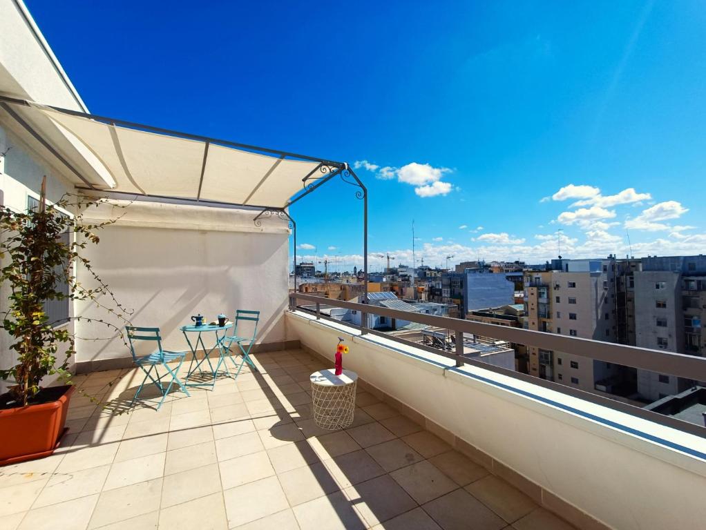 Balkón alebo terasa v ubytovaní Good Vibes Apartment
