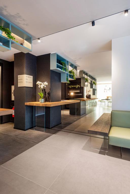 Kuchyň nebo kuchyňský kout v ubytování Open Hotel