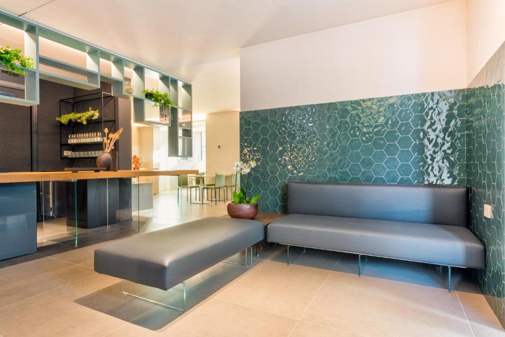 Posezení v ubytování Open Hotel