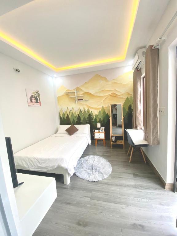 Giường trong phòng chung tại Tùng Homestay