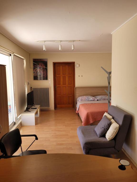 Posedenie v ubytovaní Agia Paraskevi luxury loft