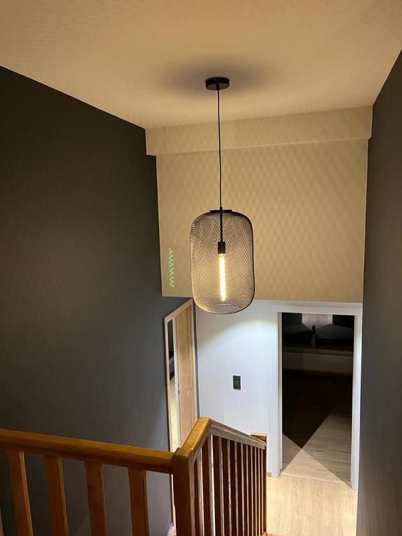 Postel nebo postele na pokoji v ubytování Gîte Chez Doumé