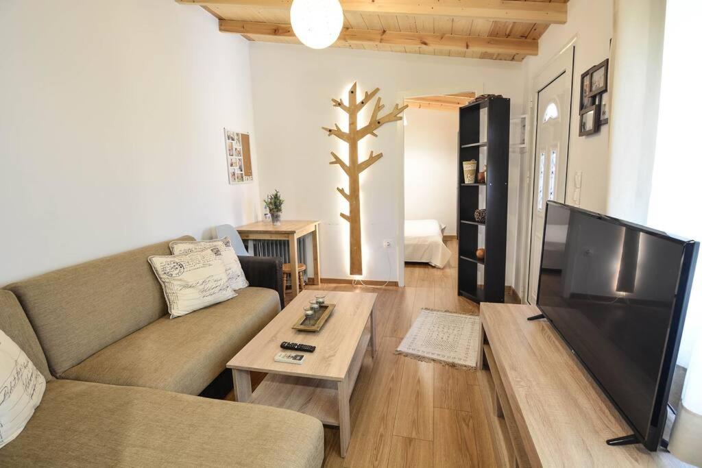 Posezení v ubytování Dream Apartment Xylokastro