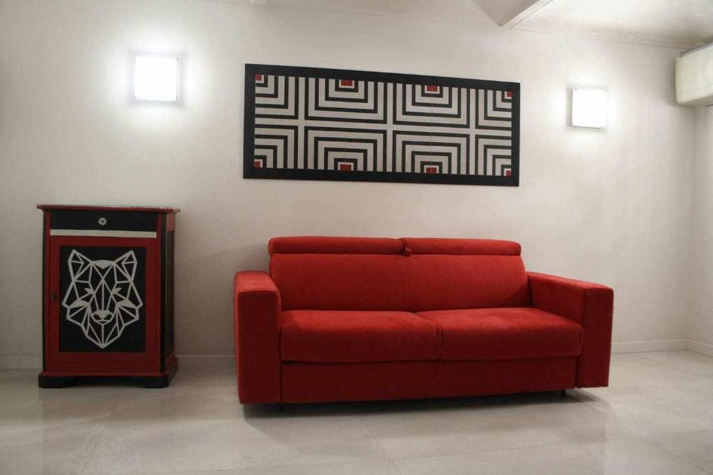 Χώρος καθιστικού στο Appartamento Biba