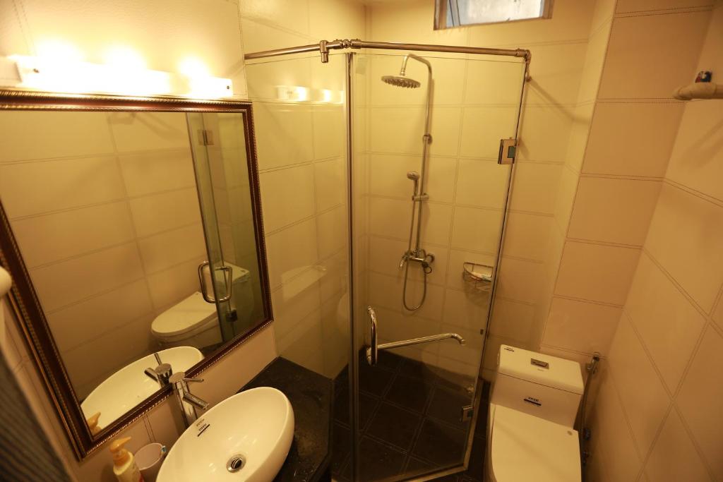 Koupelna v ubytování Kawasaki Hotel Cầu Giấy