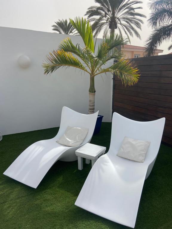 Zahrada ubytování Olivia Holidayhouse Maspalomas
