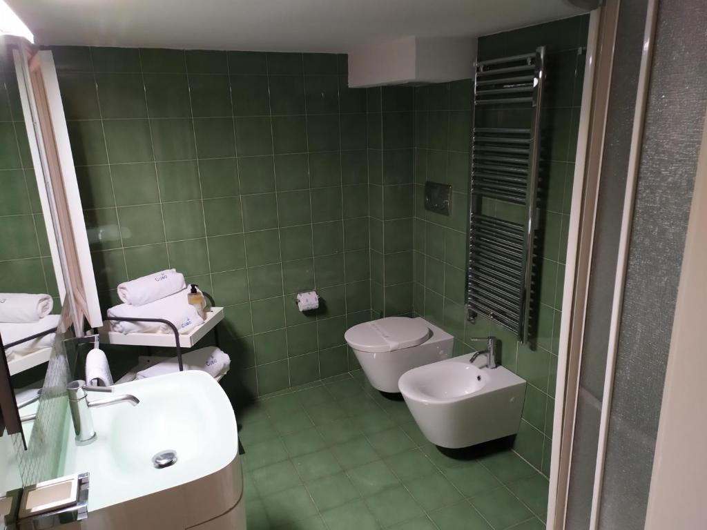 Koupelna v ubytování Cubo Apartments