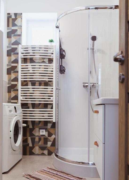 Koupelna v ubytování Major11 apartman - Zsolnay negyed