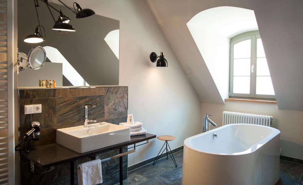 Koupelna v ubytování Emmerich Hotel Görlitz