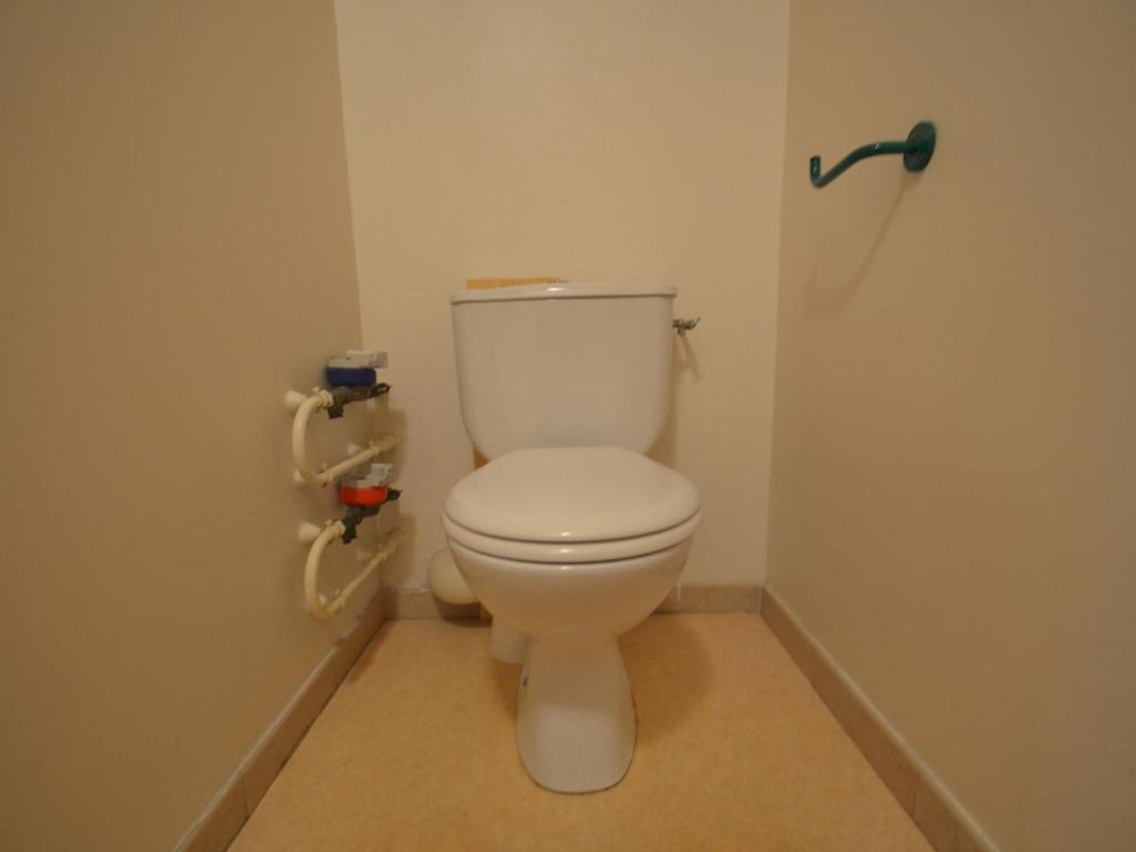 a bathroom with a white toilet in a room at Appartement Les Menuires, 2 pièces, 4 personnes - FR-1-452-253 in Les Menuires