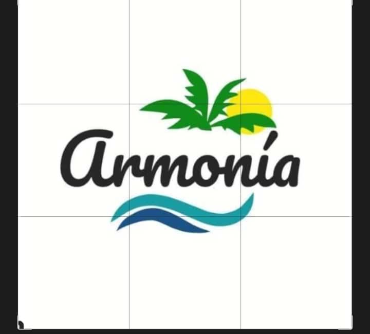 een logo voor een omaha-strandresort bij Cabanas Armonia in Cotundo