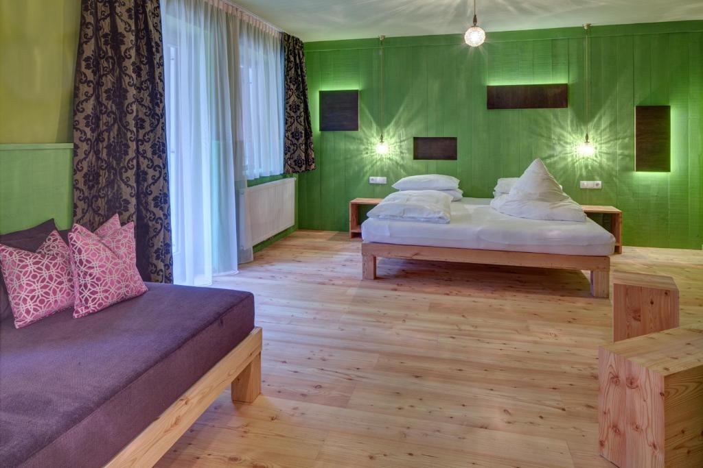 Postel nebo postele na pokoji v ubytování Frida am Wald