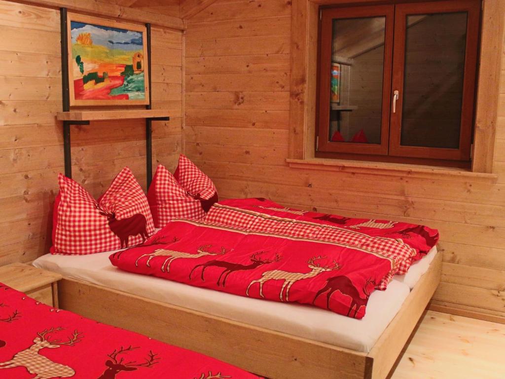 Postel nebo postele na pokoji v ubytování Feriendorf X-Alp Lodges Ötztal