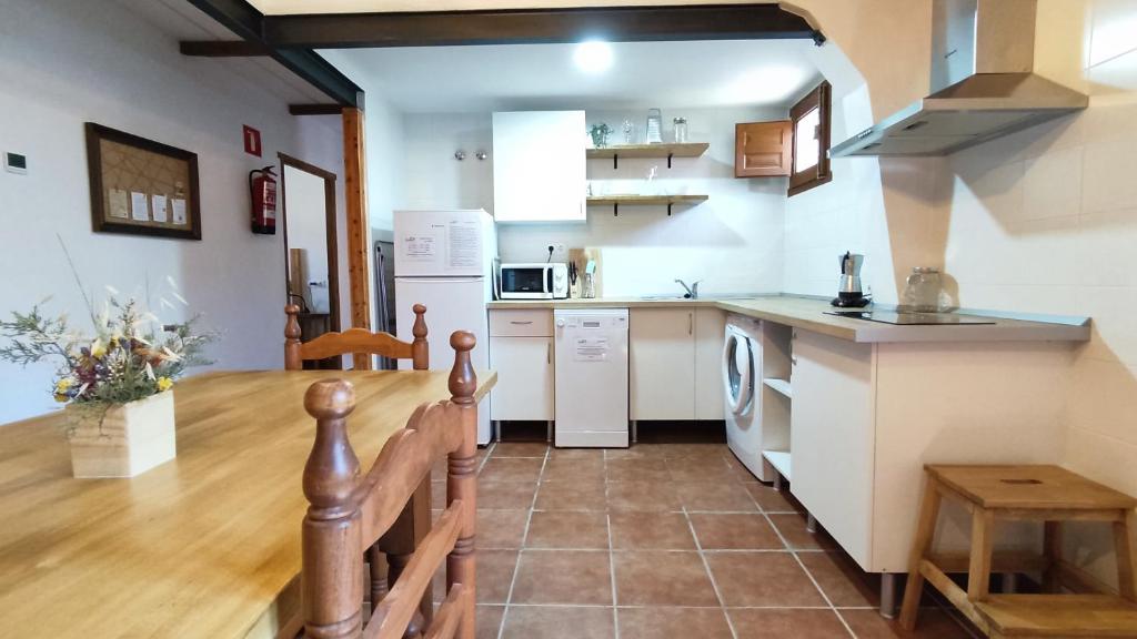 Kuchyň nebo kuchyňský kout v ubytování Apartamentos Econatur