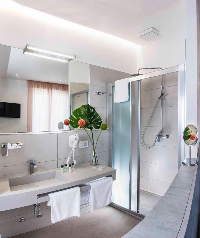 Koupelna v ubytování Hotel Beaurivage