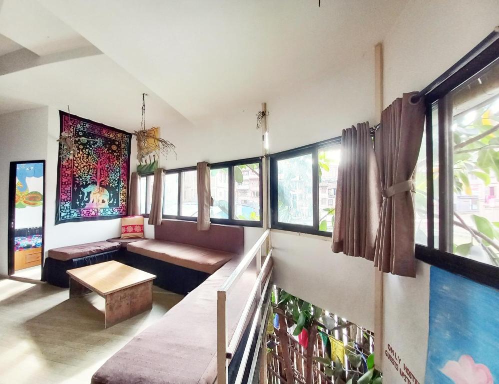 Posezení v ubytování Hostel Swastik
