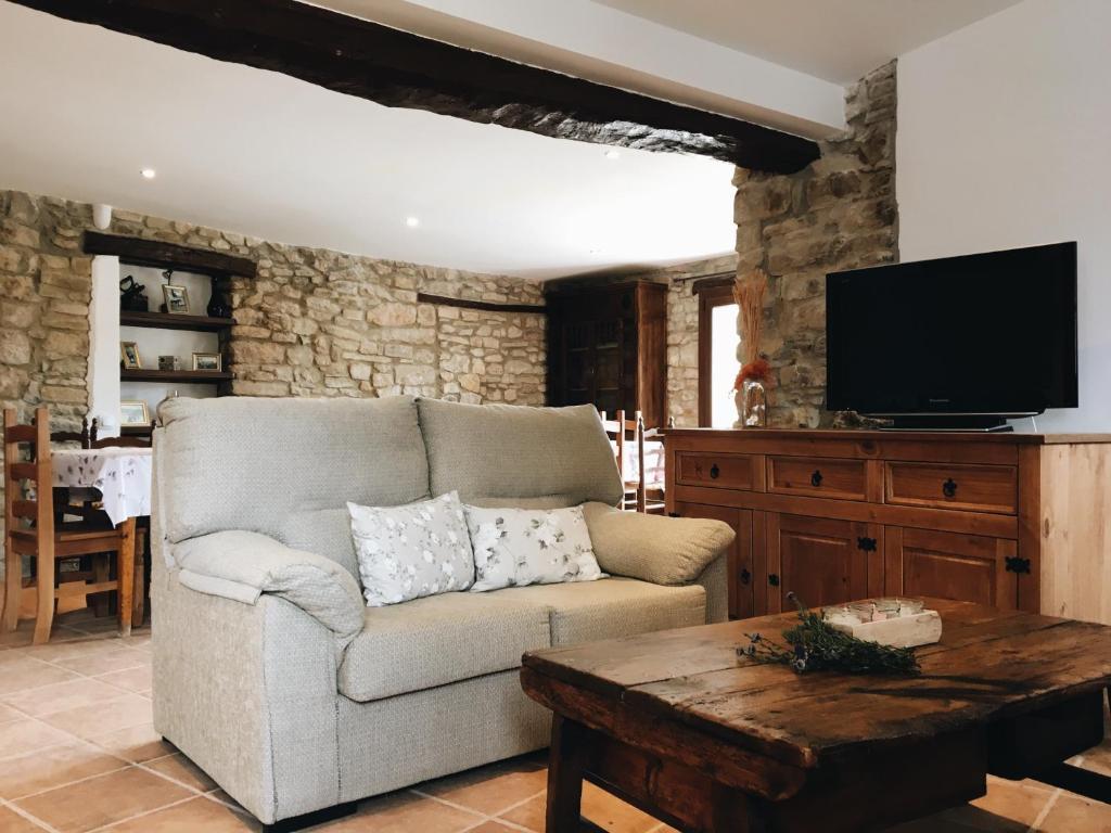 TV a/nebo společenská místnost v ubytování Casa Moliner