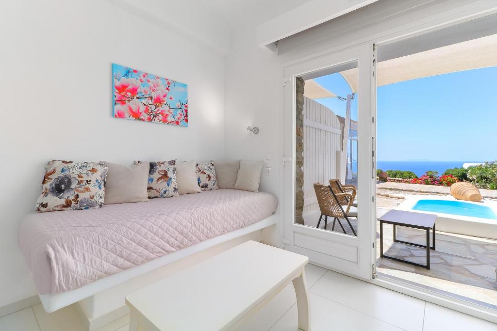 Manolia View Mykonos - Zee -uitzichtsuite Met Bubbelbad Buiten