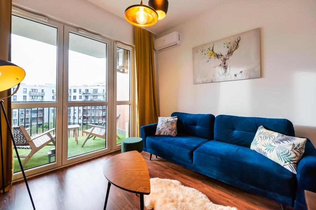 Posedenie v ubytovaní Navy Blue Apartment
