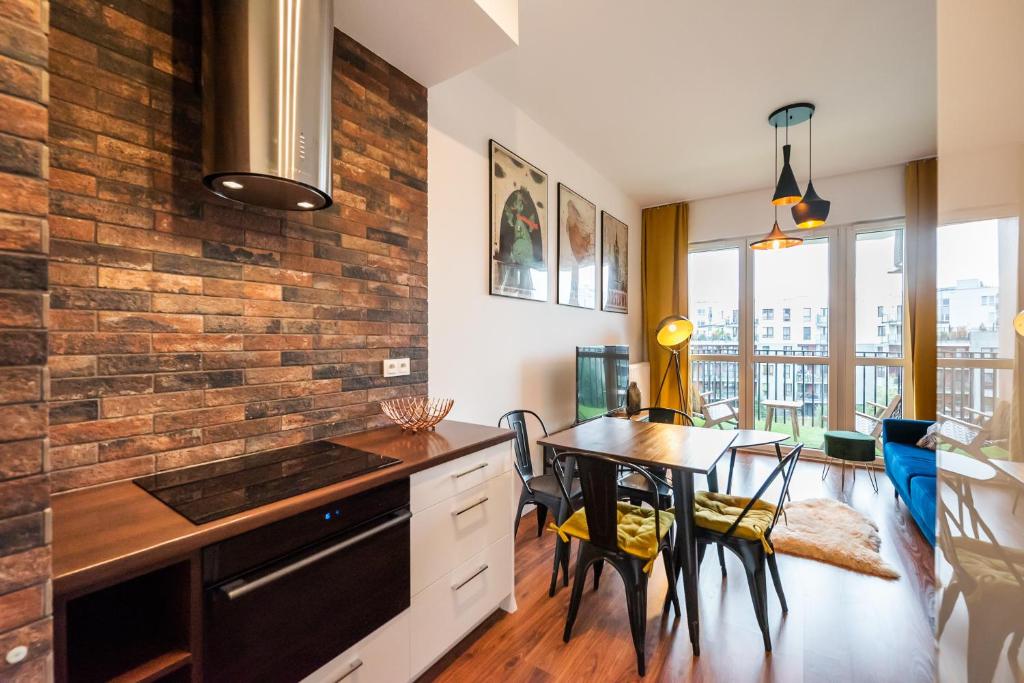 Posedenie v ubytovaní Navy Blue Apartment
