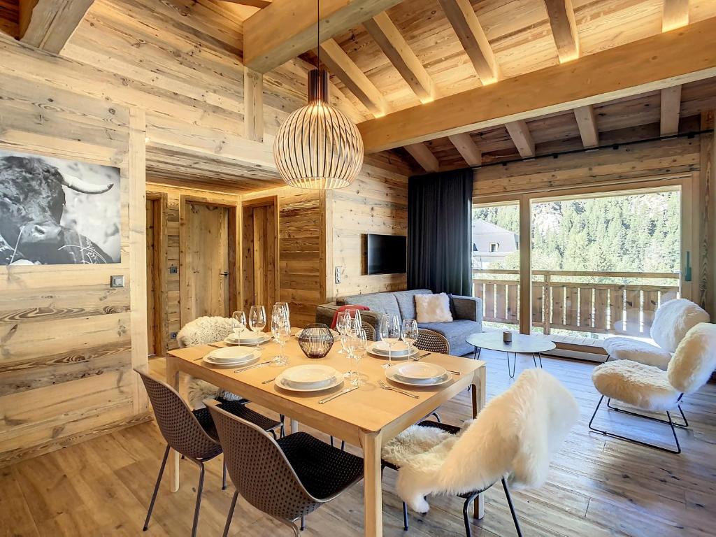 TV a/nebo společenská místnost v ubytování Polaris 1 003 - LUXE & SKI LIFT apartment 6 pers