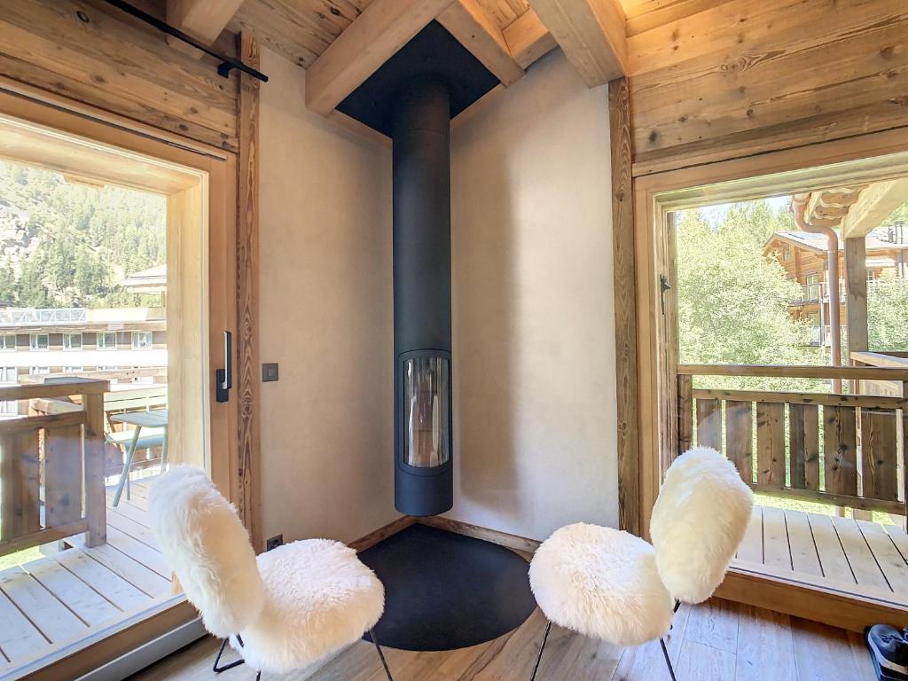 Posezení v ubytování Polaris 1 003 - LUXE & SKI LIFT apartment 6 pers