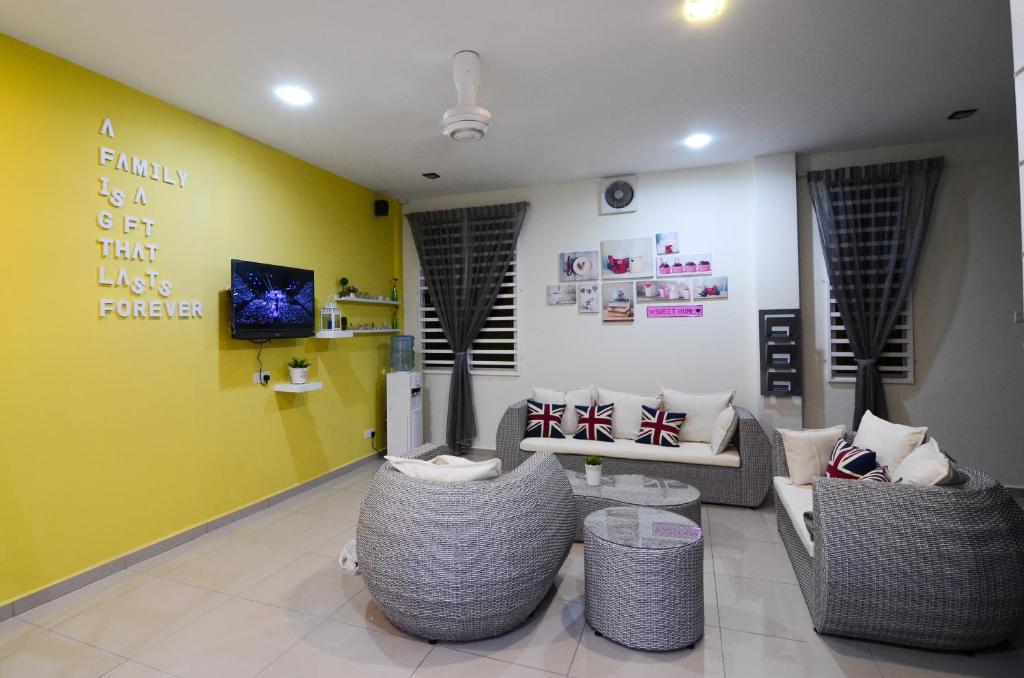 TV a/nebo společenská místnost v ubytování Ting Residence