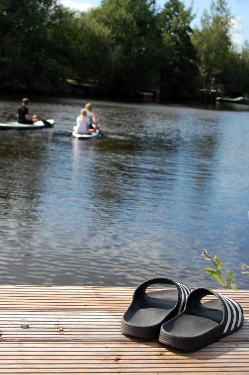 Výhled na řeku, která protéká v blízkosti prázdninového domu