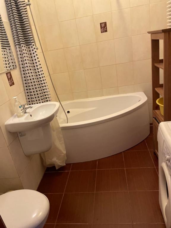 Kúpeľňa v ubytovaní Pokoje Mokotów