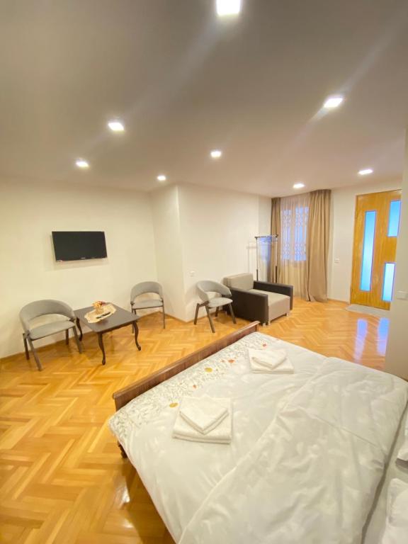 TV a/nebo společenská místnost v ubytování K&N Guesthouse