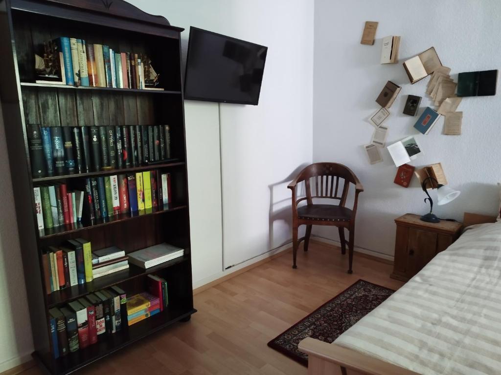 Knihovna v bed and breakfast