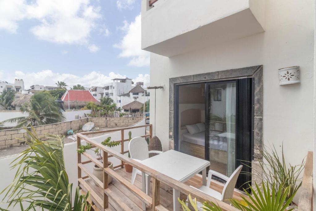 Balkón nebo terasa v ubytování Hotel Boutique Pachamama