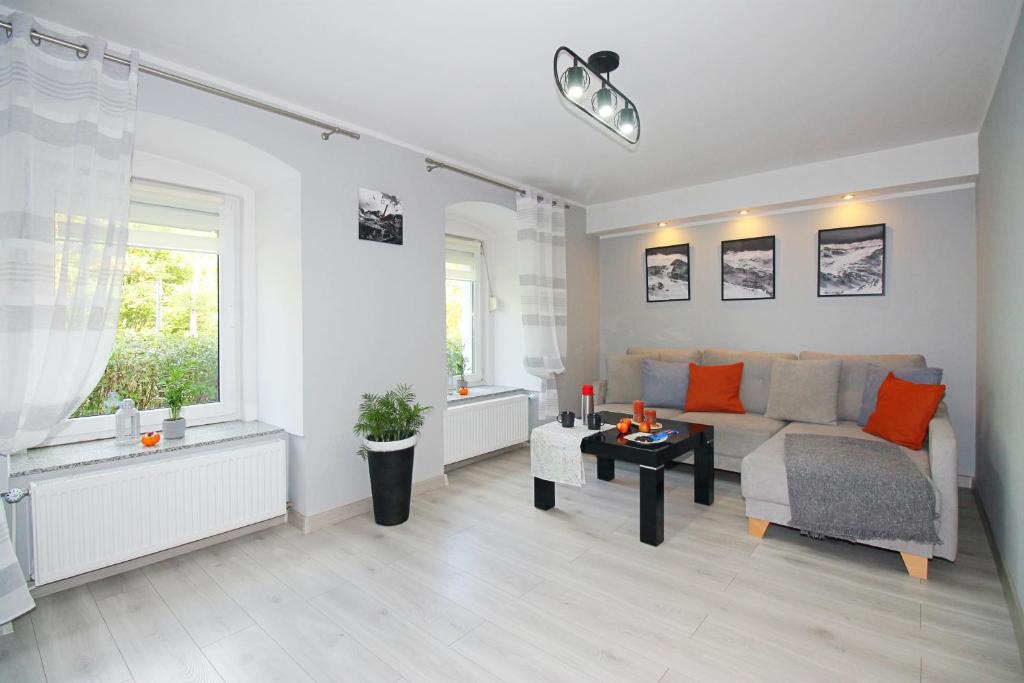 Posezení v ubytování Apartament Dzikowiec