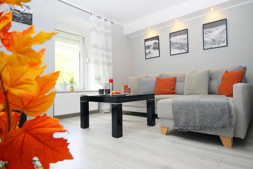 Posezení v ubytování Apartament Dzikowiec