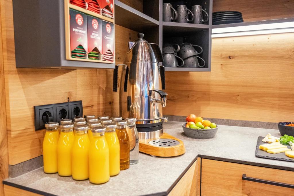 Kuchyň nebo kuchyňský kout v ubytování Haus Markus