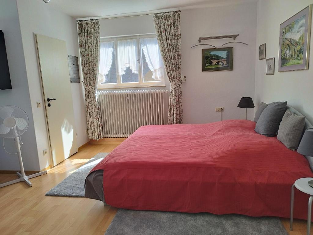 Postel nebo postele na pokoji v ubytování Schmökermühle