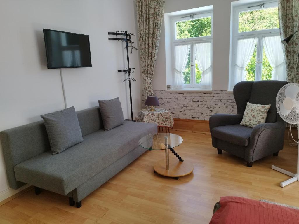 Posezení v ubytování Schmökermühle