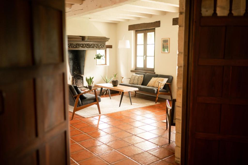 Posezení v ubytování Chambres d'Hôtes Irazabala