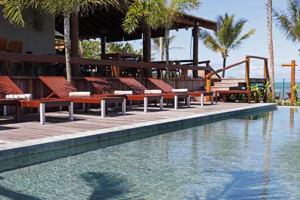 Bazén v ubytování Santa Aldeia Hotel nebo v jeho okolí