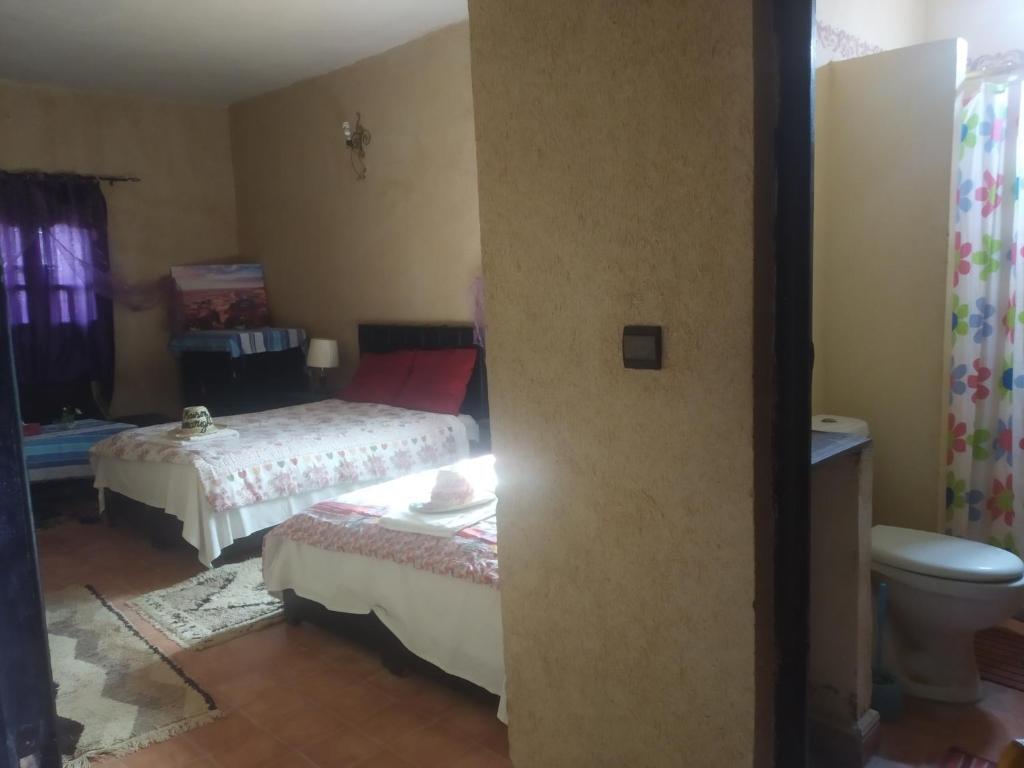 Postel nebo postele na pokoji v ubytování Maison Riad Tamarighte
