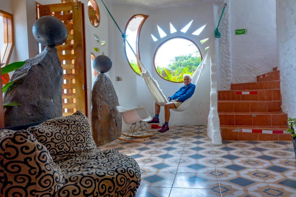 Posezení v ubytování Royal Galápagos Inn