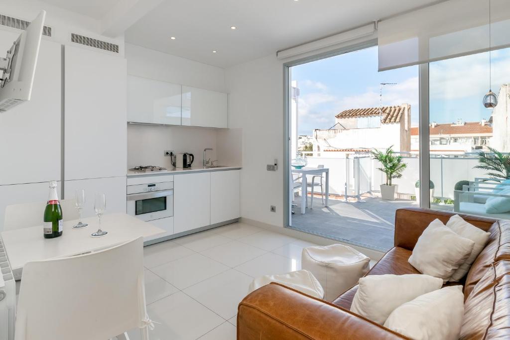 Kuchyň nebo kuchyňský kout v ubytování Beach penthouse Sitges Rentals